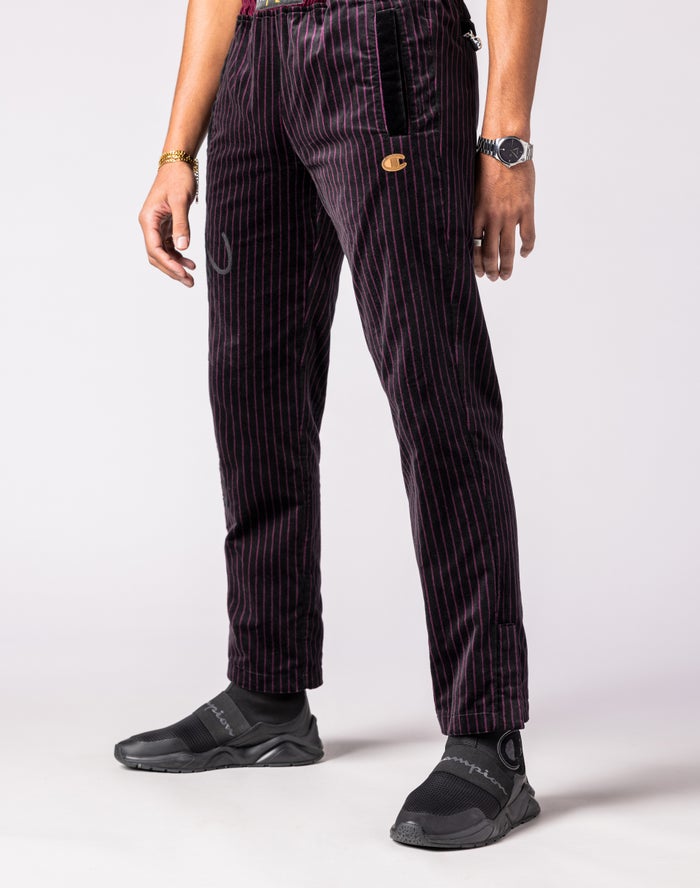 Champion Mens Pants NZ - Muhammad Ali™ Signature Track By Don C Black/Burgundy ( 7092-UTVOQ )